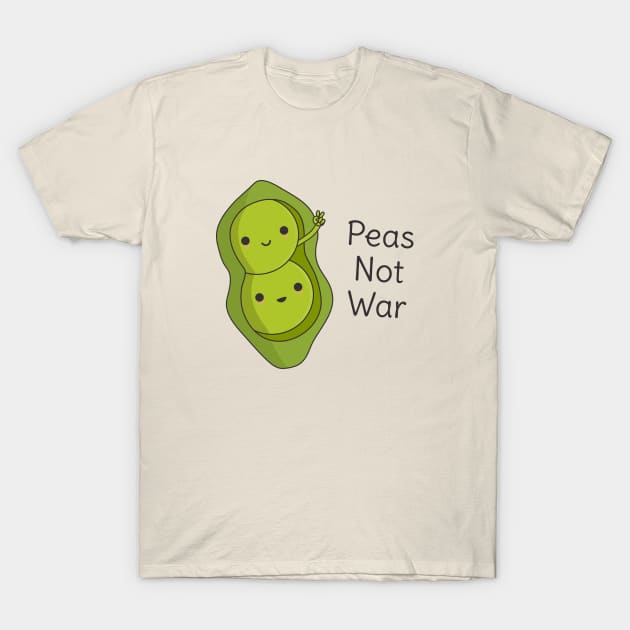 Funny Peas Pun - Peas Not War T-Shirt by happinessinatee